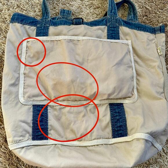 Denim & Supply Ralph Lauren Embroidered Aztec Western Jean Tote Shopper Bag - Picture 16 of 16